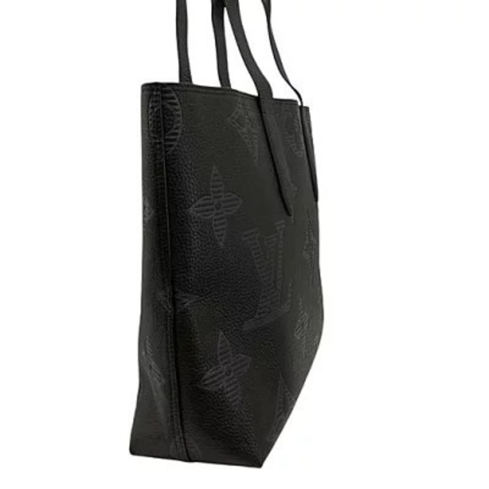Louis Vuitton Cabas Voyage NV Tote Bag Monogram Canvas Shadow Black Blanc White
